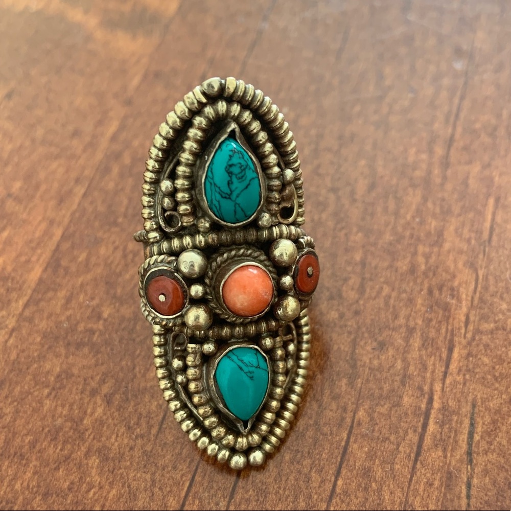 Boho Turquoise ring